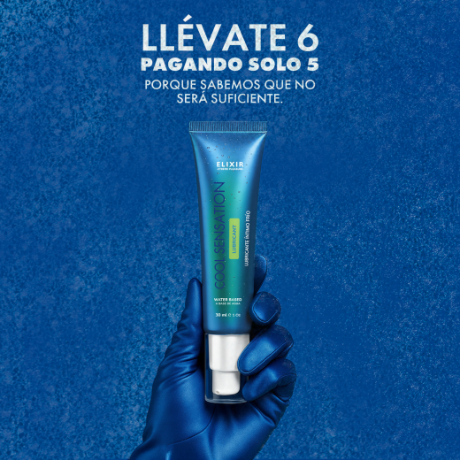 Pague 5 lleve 6 Lubricante Íntimo Frío Cool Sensation Elixir