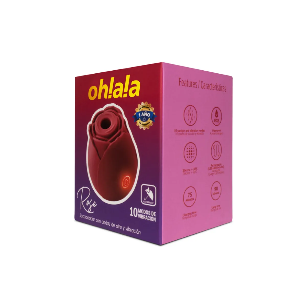Vibrador y Succionador Ohlala Rose Vibrador y Succionador Ohlala Rose