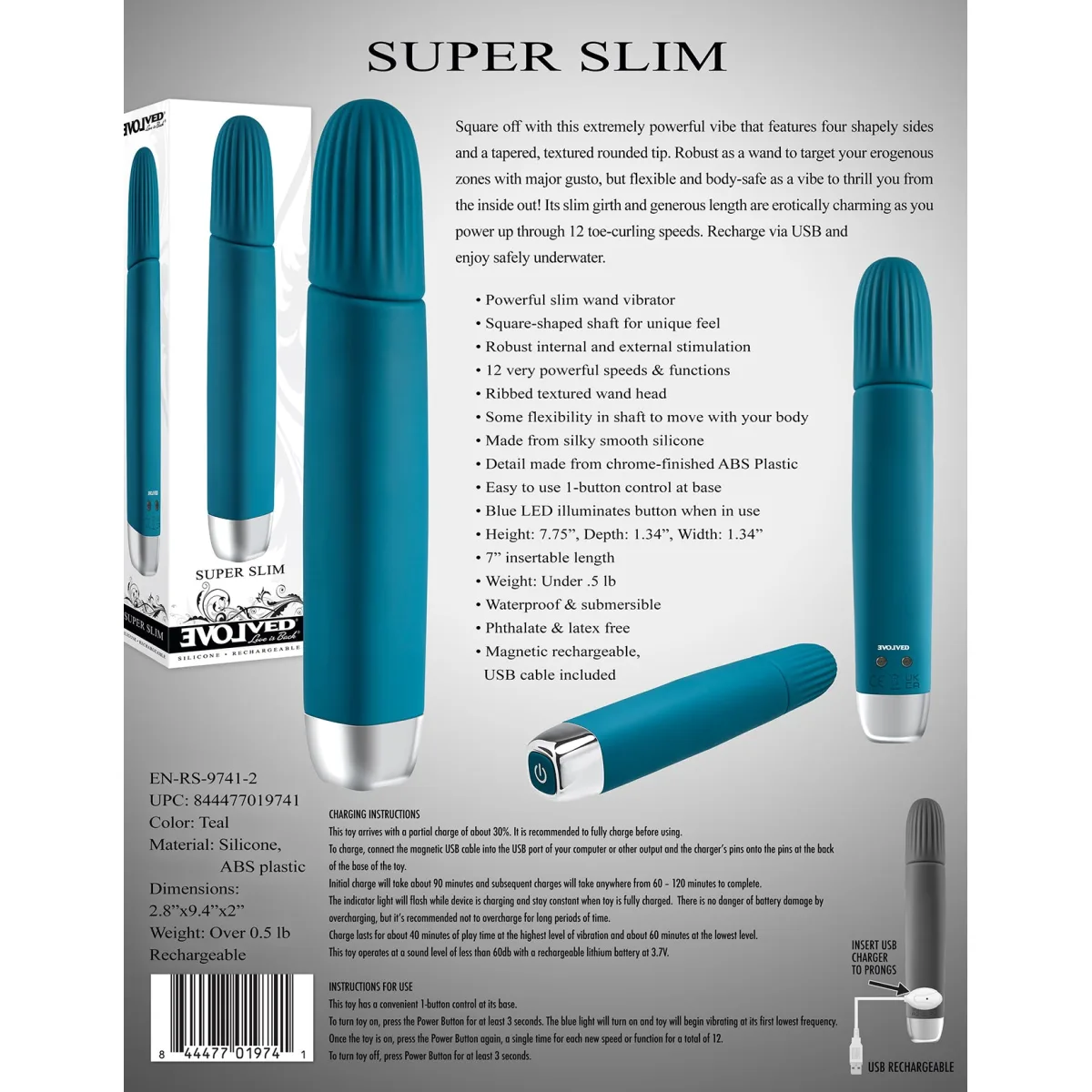 Vibrador Super Delgado Evolved Vibrador Super Delgado Evolved
