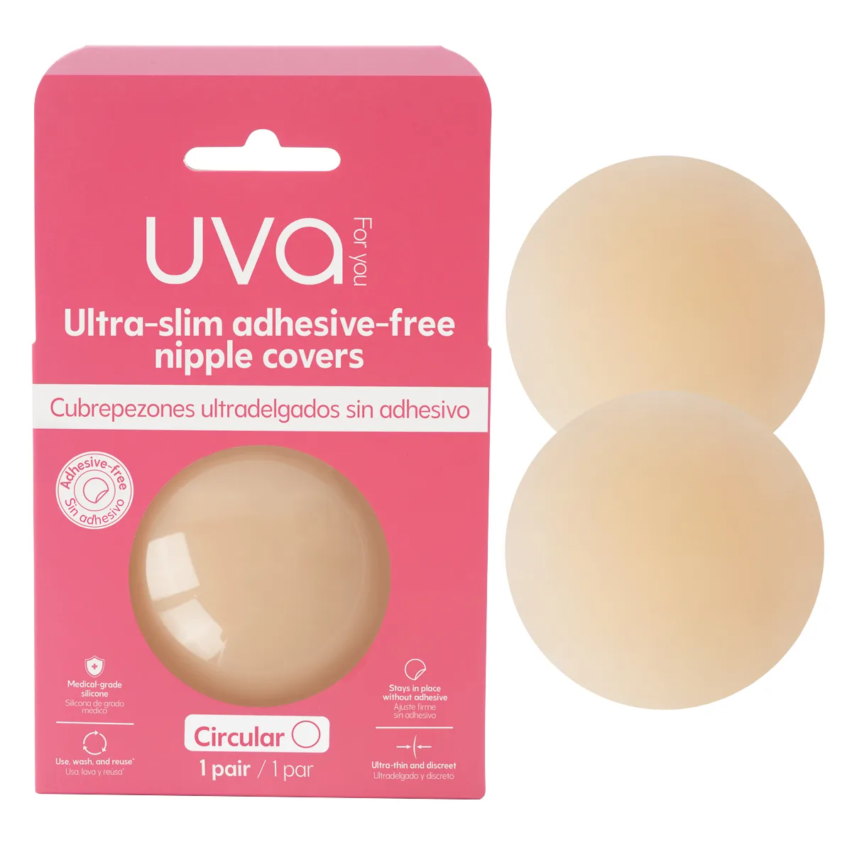 Cubrepezones sin Adhesivo UVA - Color: Cocoa Cubrepezones sin Adhesivo UVA - Color: Cocoa