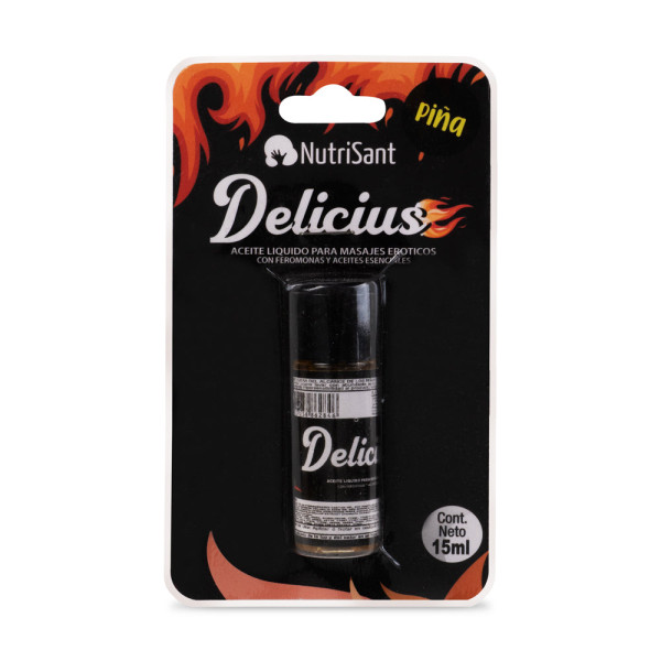 Aceite Caliente para Masajes 15ml Delicius Sabores Surtidos