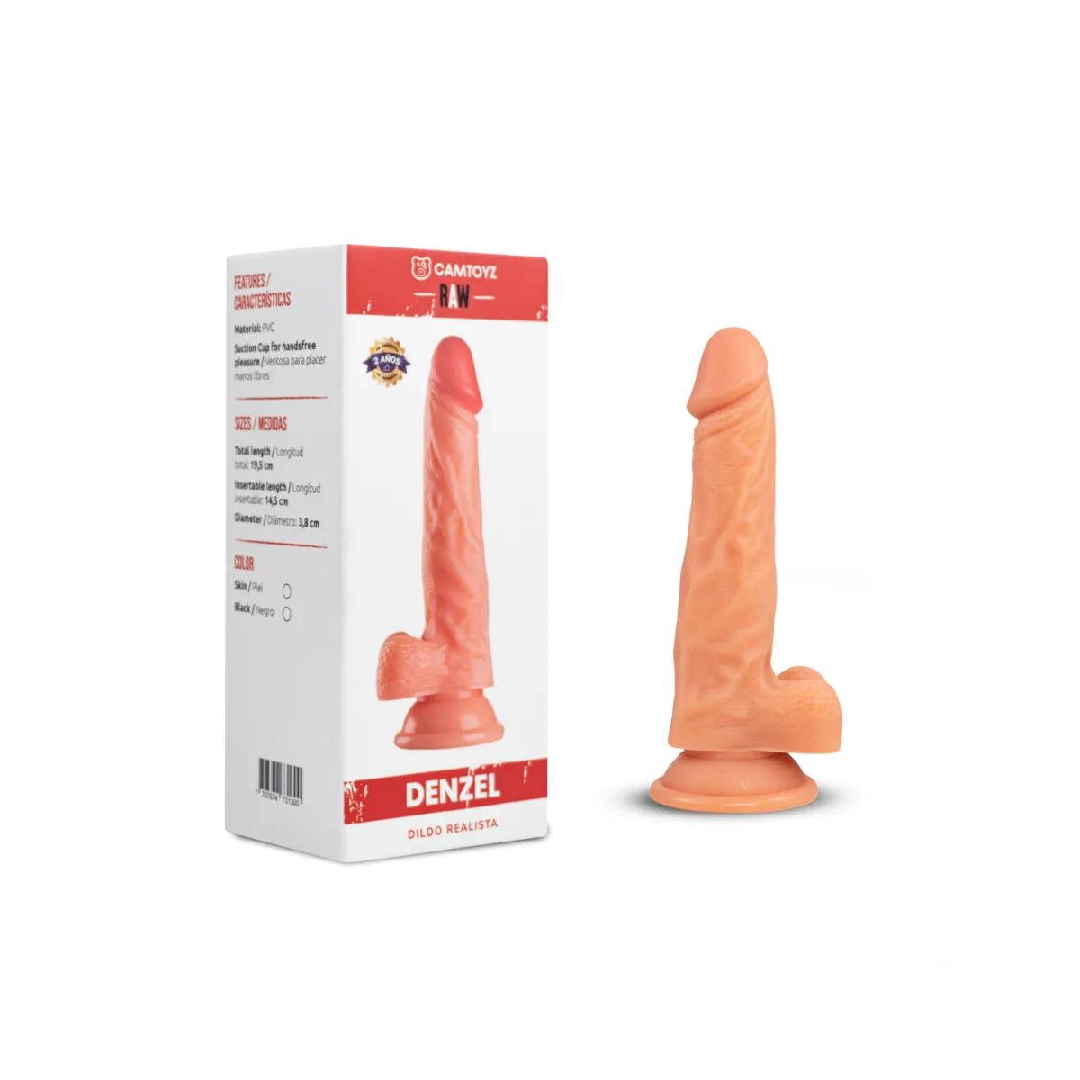 Dildo Realista Denzel 19 cm Camtoyz Dildo Realista Denzel 19 cm Camtoyz