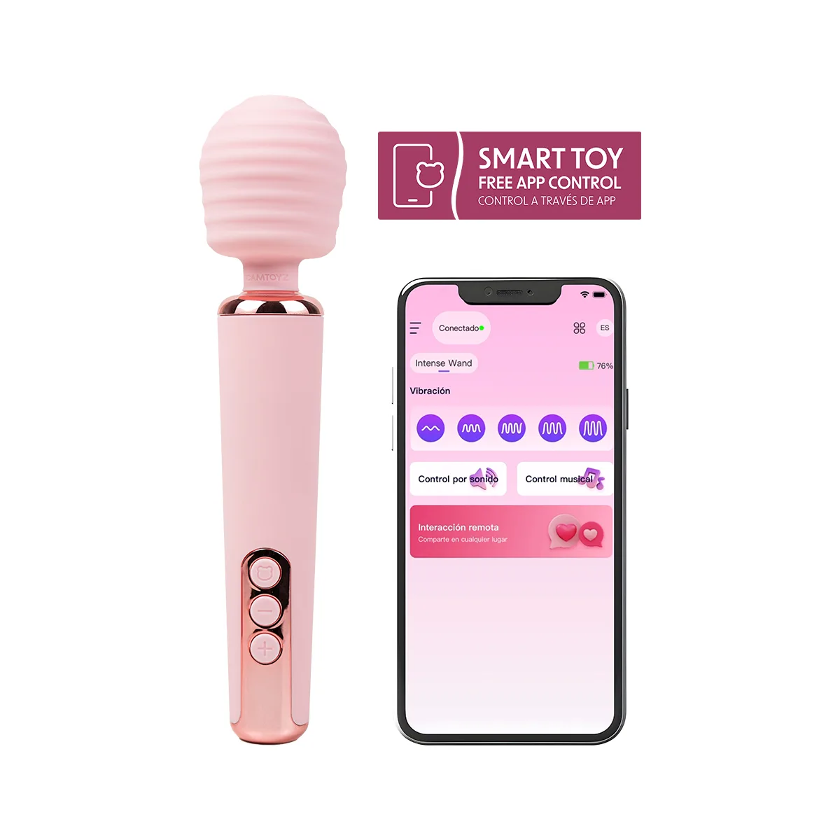 Intense vibrador Wand con App Camtoyz Intense vibrador Wand con App Camtoyz