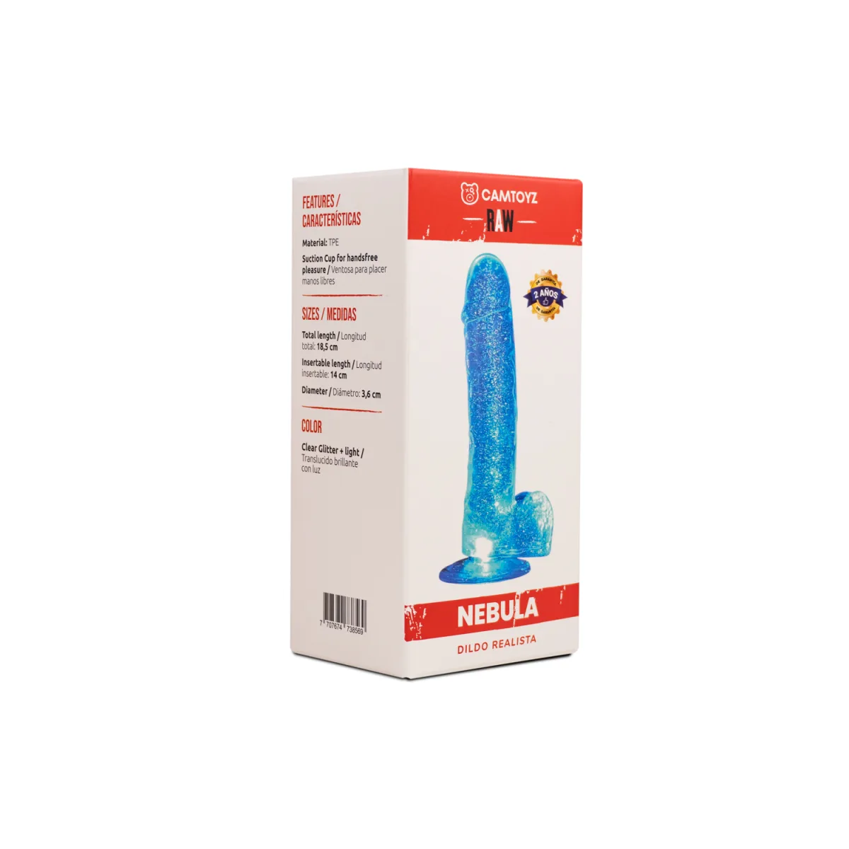 Dildo Realista Nebula Transparente 18.5 cm Camtoyz Dildo Realista Nebula Transparente 18.5 cm Camtoyz