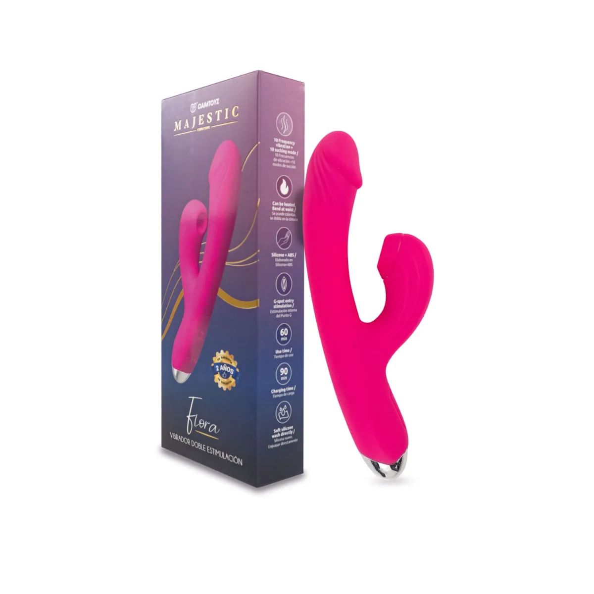 Vibrador Doble Estimulación Flora Camtoyz Vibrador Doble Estimulación Flora Camtoyz