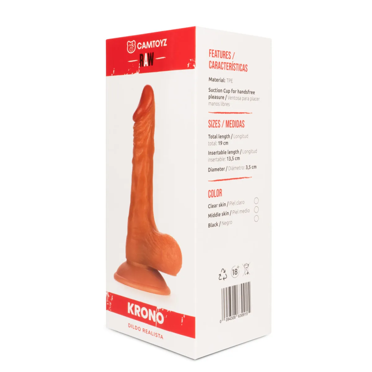 Dildo Realista Krono 19 cm Dildo Realista Krono 19 cm
