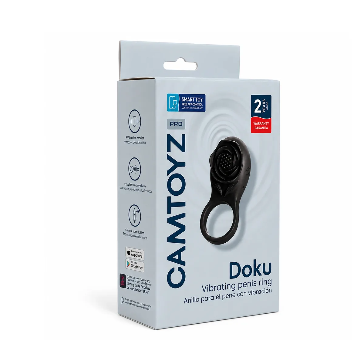 Anillo Vibrador Doku Con App Camtoyz Anillo Vibrador Doku Con App Camtoyz