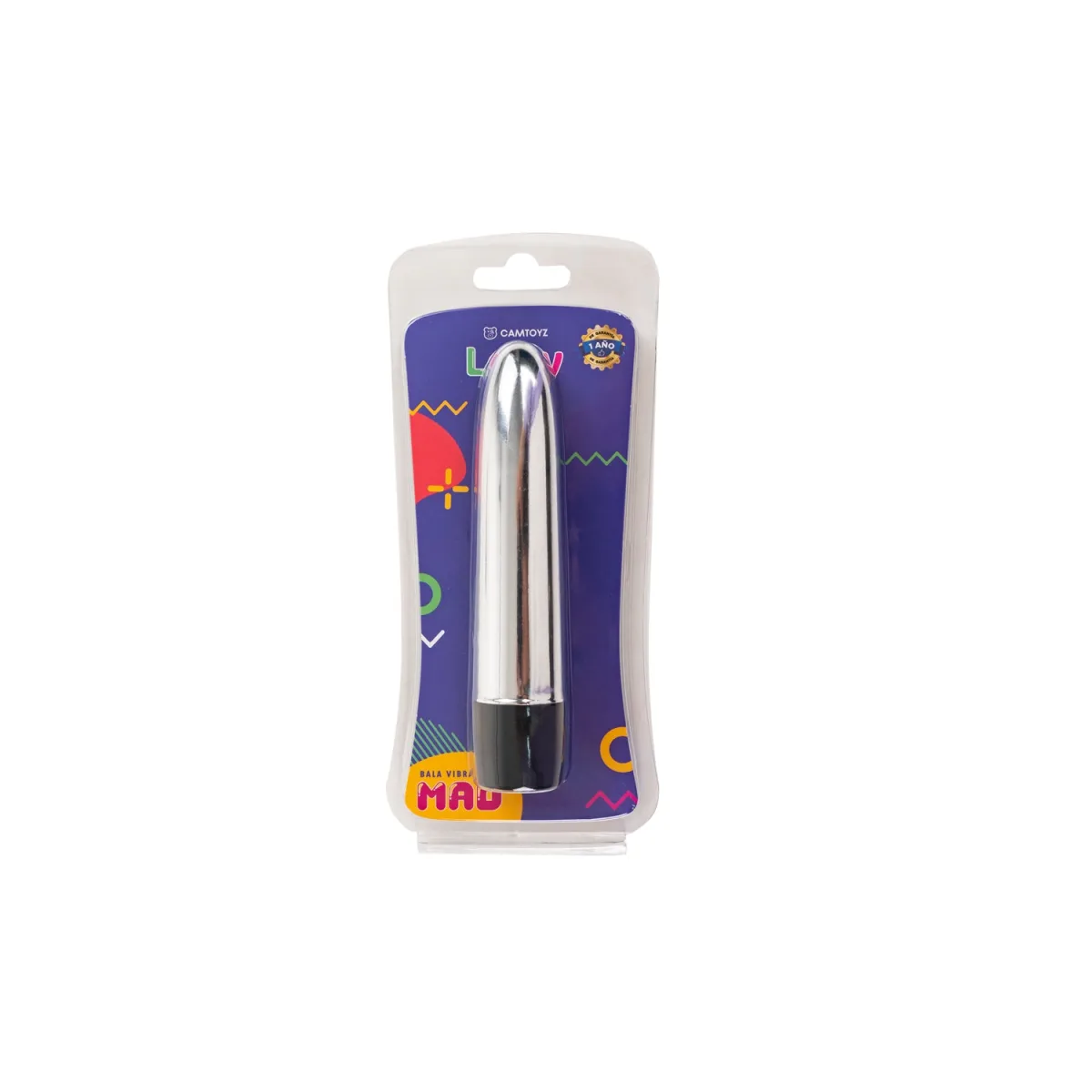 Mini Bala Vibradora Mad Camtoyz - Color: Plateado Mini Bala Vibradora Mad Camtoyz - Color: Plateado