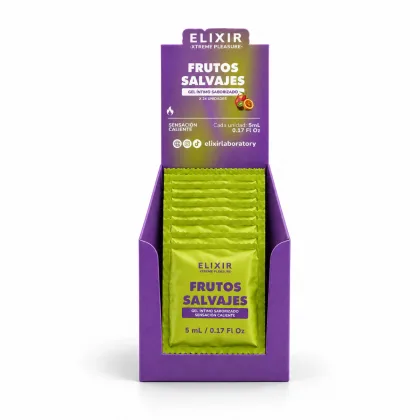 Gel Íntimo Saborizado Frutos salvajes Elixir - Tamaño: Sachet caja x24