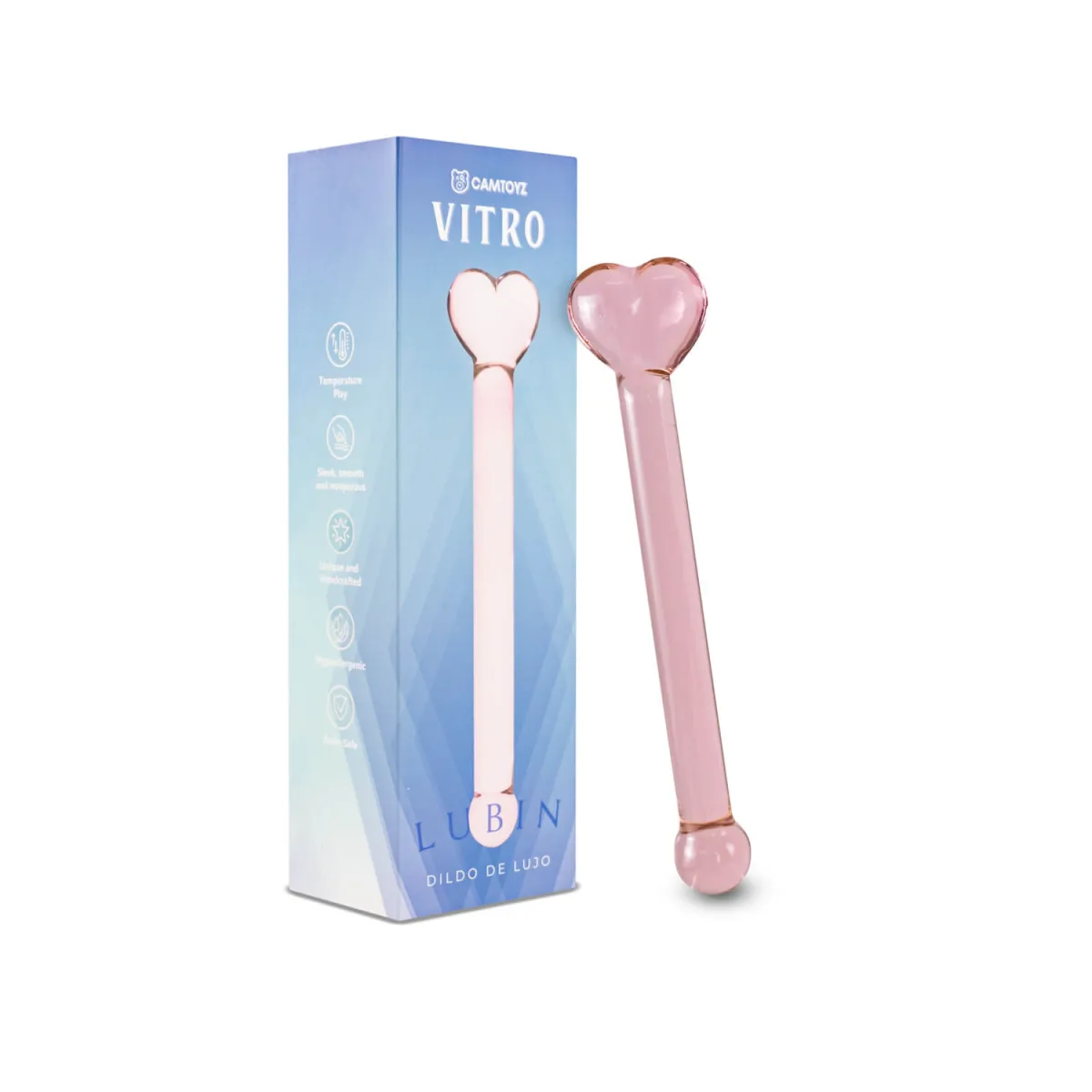 Dildo de Vidrio Lubin 22.5 Camtoyz Dildo de Vidrio Lubin 22.5 Camtoyz