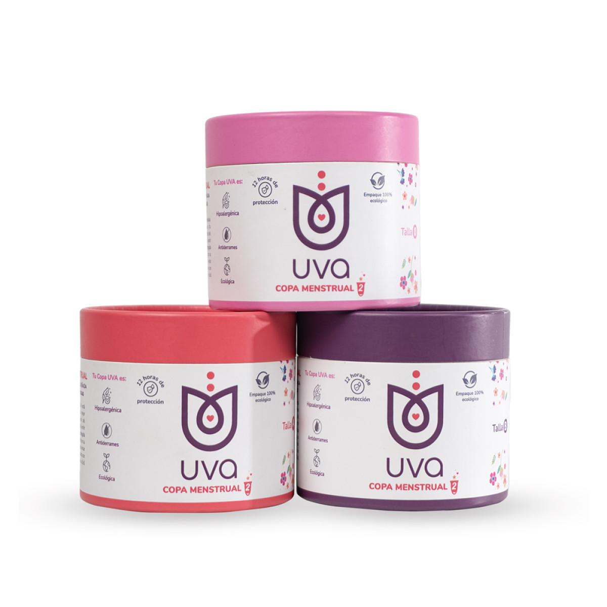 Copa Menstrual UVA 2 Talla 0 Rosada Copa Menstrual UVA 2 Talla 0 Rosada