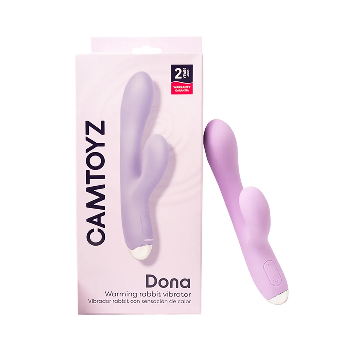 Vibrador Rabbit con sensación de calor Dona Camtoyz Vibrador Rabbit con sensación de calor Dona Camtoyz
