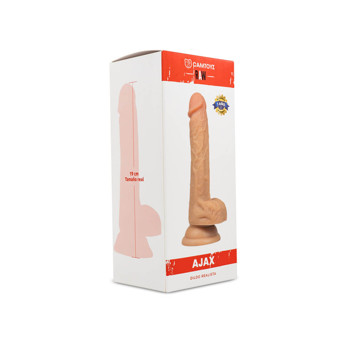 Dildo realista Ajax Camtoyz 19cm Dildo realista Ajax Camtoyz 19cm