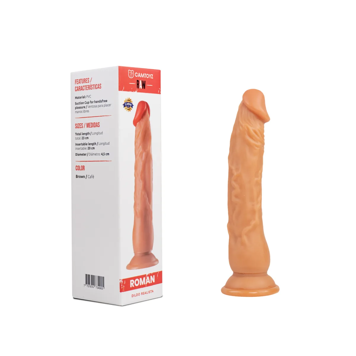 Dildo Realista Roman 23 cm Camtoyz Dildo Realista Roman 23 cm Camtoyz