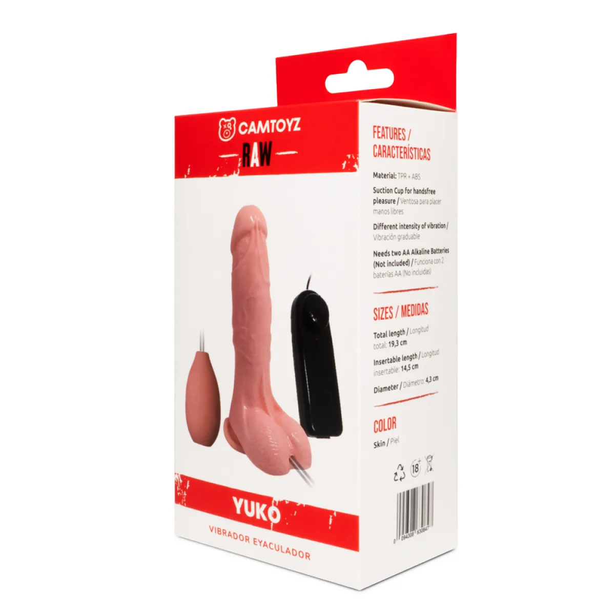 Dildo Realista Eyaculador Yuko 19.3 cm Camtoyz Dildo Realista Eyaculador Yuko 19.3 cm Camtoyz