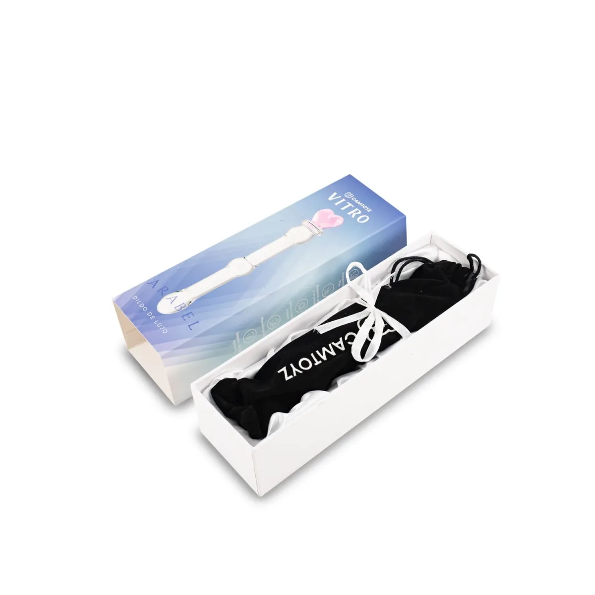 Dildo de Vidrio Arabel 17 cm Camtoyz Dildo de Vidrio Arabel 17 cm Camtoyz