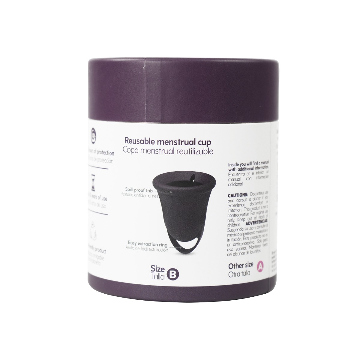 Copa Menstrual Essential Talla B Morada UVA Copa Menstrual Essential Talla B Morada UVA