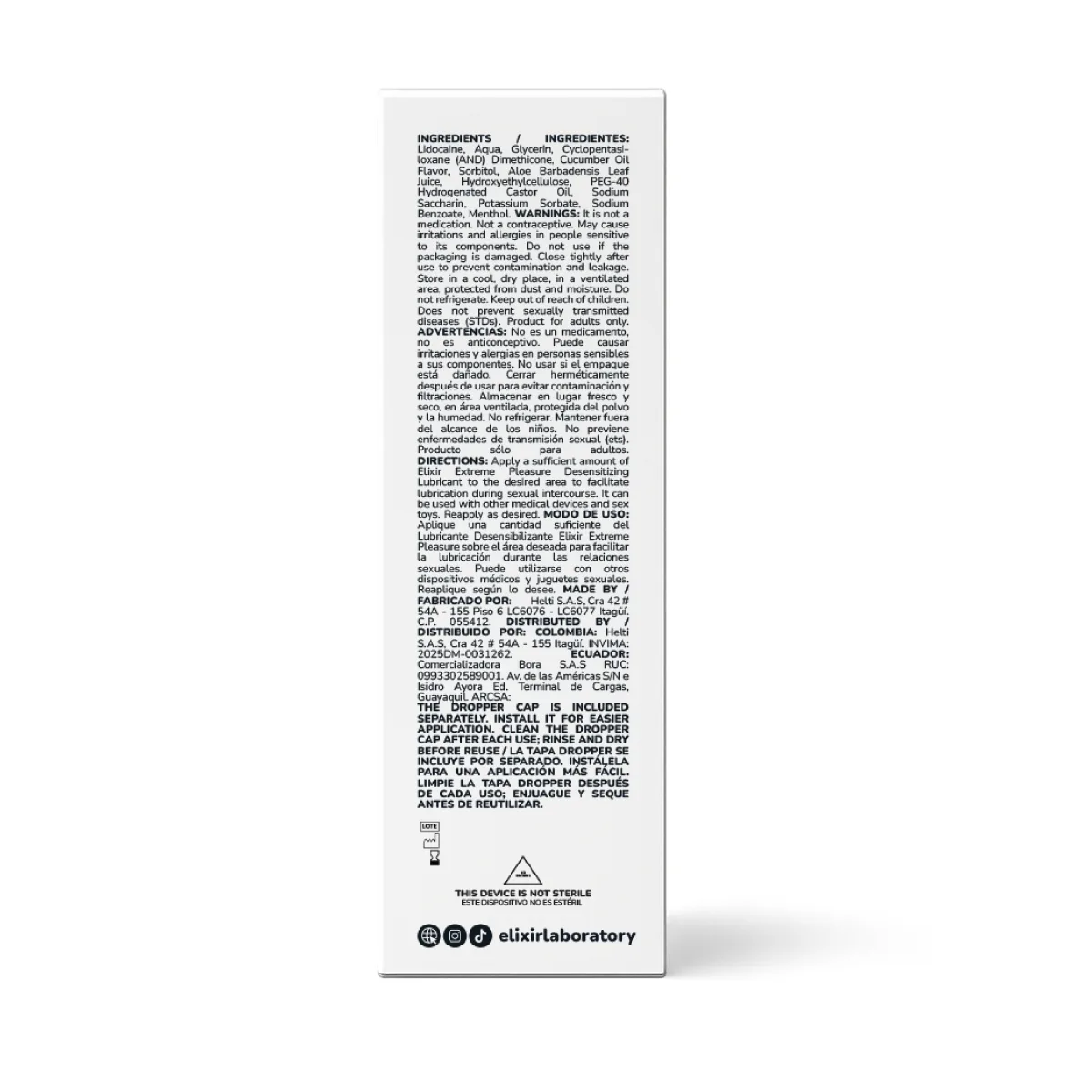 Elixir Anesty Lubricante íntimo Anal Desensibilizante Elixir Anesty Lubricante íntimo Anal Desensibilizante