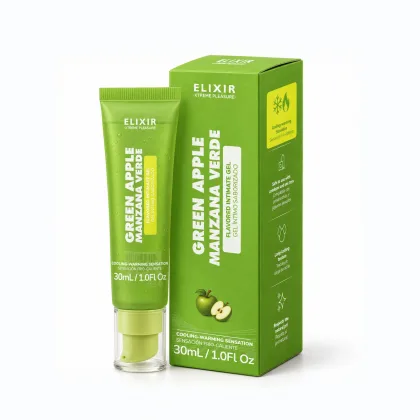 Gel Íntimo Saborizado Manzana Verde Elixir - Tamaño: 30ML