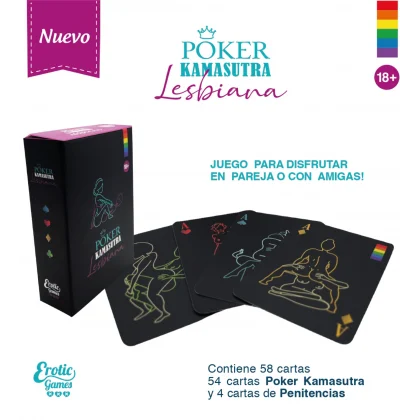 Juego Cartas Poker Kamasutra Lesbi EG