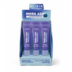 Gel Íntimo Saborizado Mora Azul Elixir - Tamaño: Caja x6 (15ml)