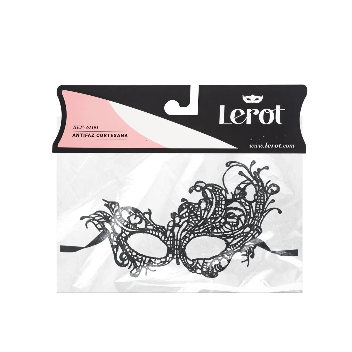 Antifaz Cortesana Lerot Negro Antifaz Cortesana Lerot Negro