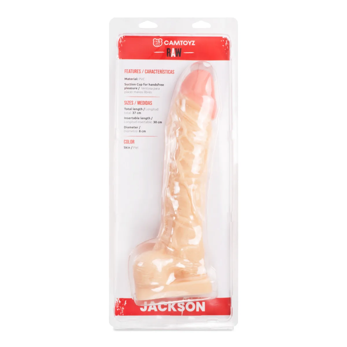 Dildo Realista Jackson 37 cm Dildo Realista Jackson 37 cm