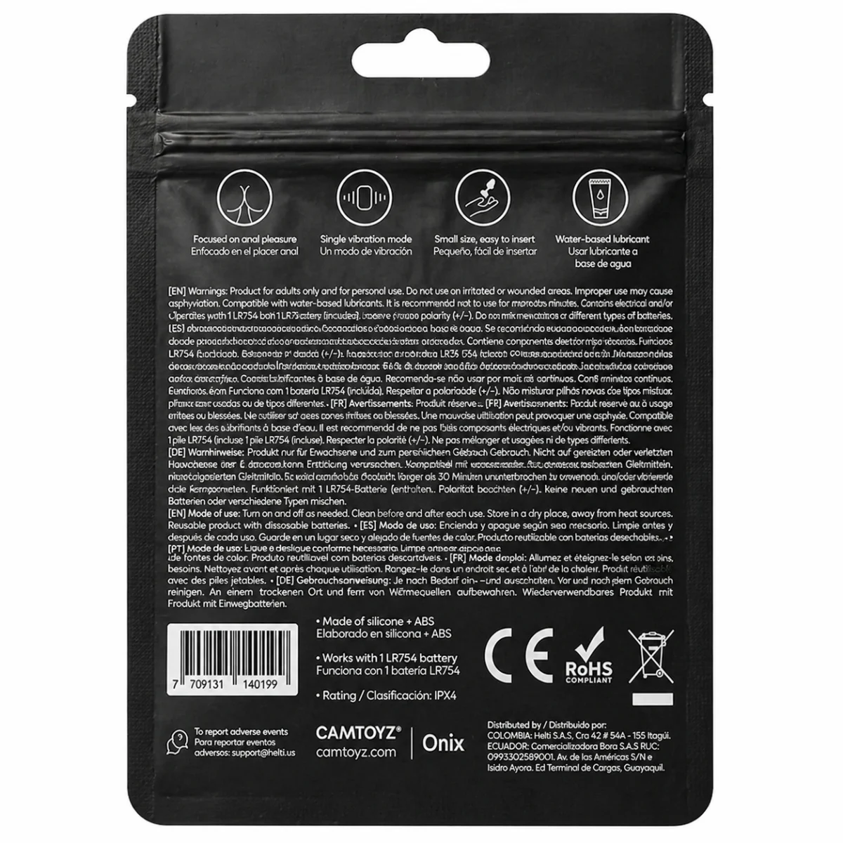 Benal Plug anal con vibración Camtoyz Benal Plug anal con vibración Camtoyz