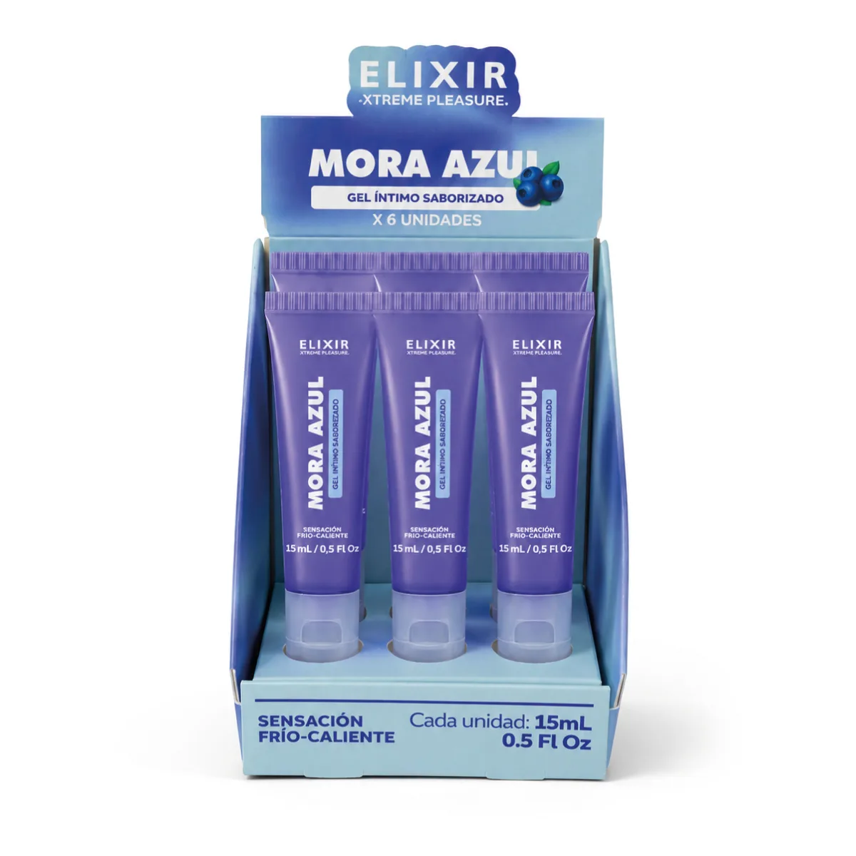 Gel Íntimo Saborizado Mora Azul Elixir Gel Íntimo Saborizado Mora Azul Elixir