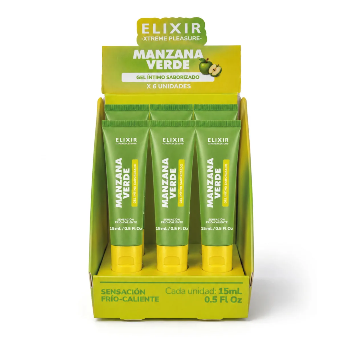Gel Íntimo Saborizado Manzana Verde Elixir Gel Íntimo Saborizado Manzana Verde Elixir