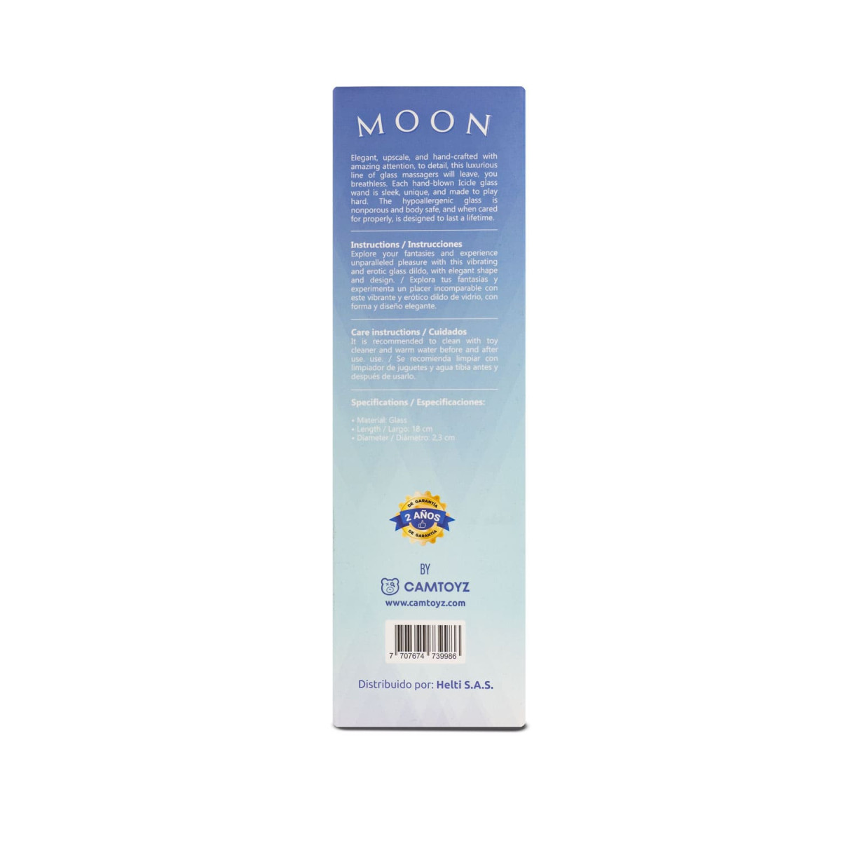 Dildo de Vidrio Moon 17 cm Camtoyz Dildo de Vidrio Moon 17 cm Camtoyz