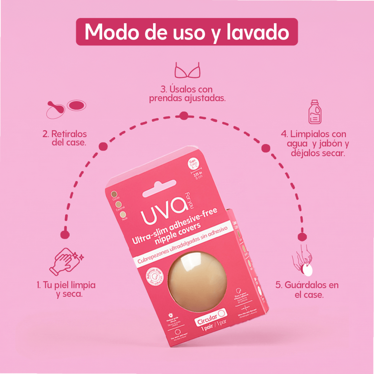 Cubrepezones sin Adhesivo UVA Cubrepezones sin Adhesivo UVA