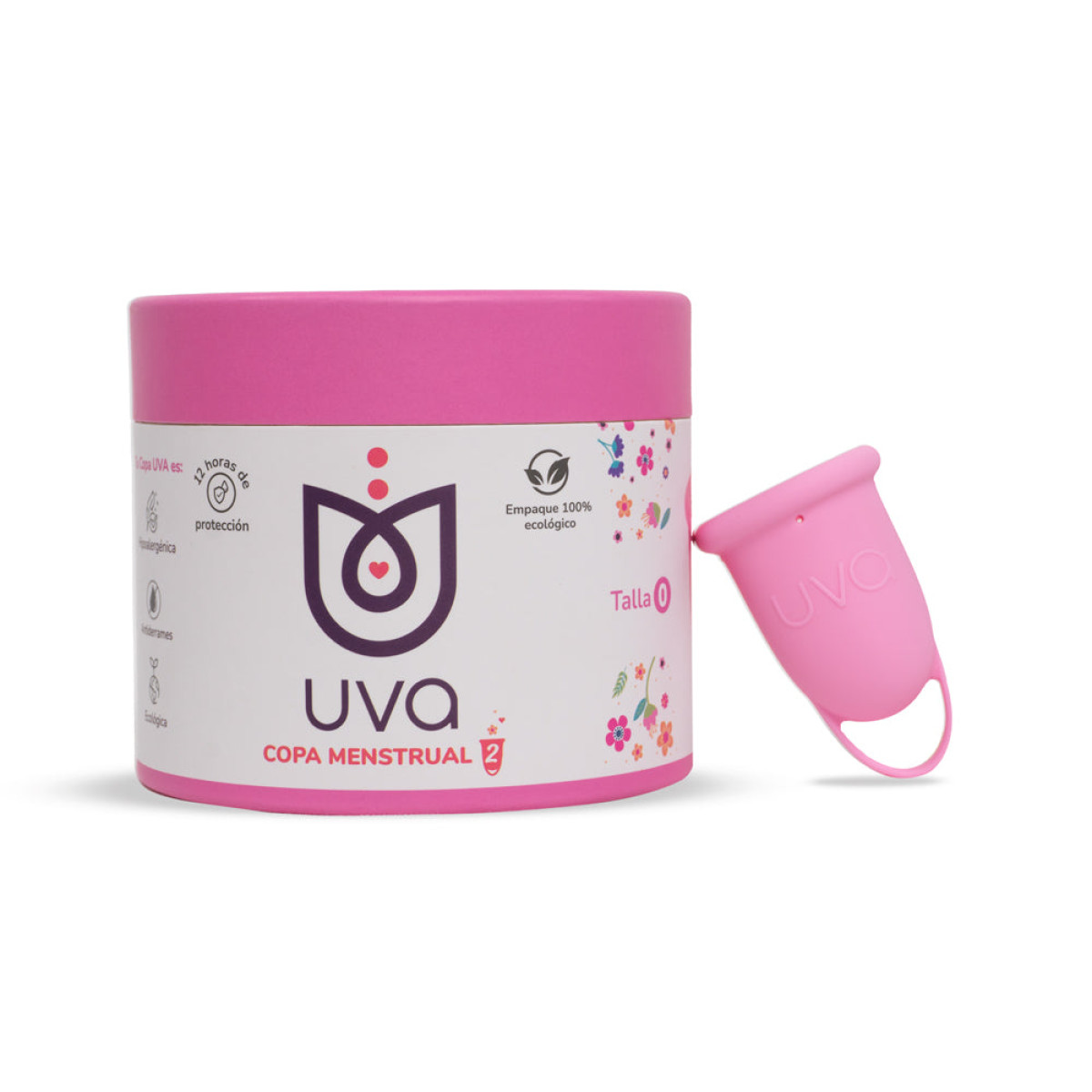 Copa Menstrual UVA 2 Talla 0 Rosada Copa Menstrual UVA 2 Talla 0 Rosada