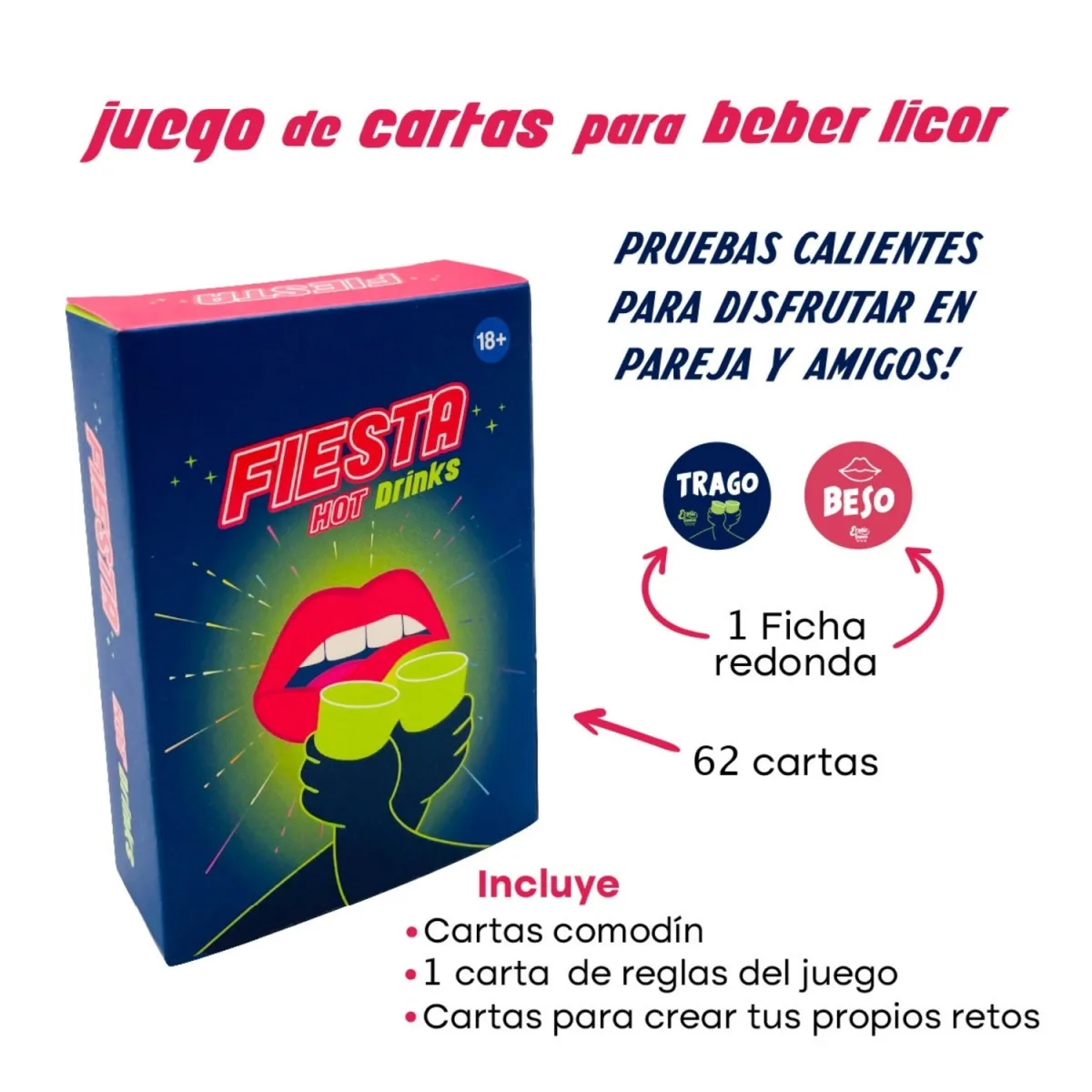 Juego Cartas Para Beber Fiesta Hot Drink Juego Cartas Para Beber Fiesta Hot Drink