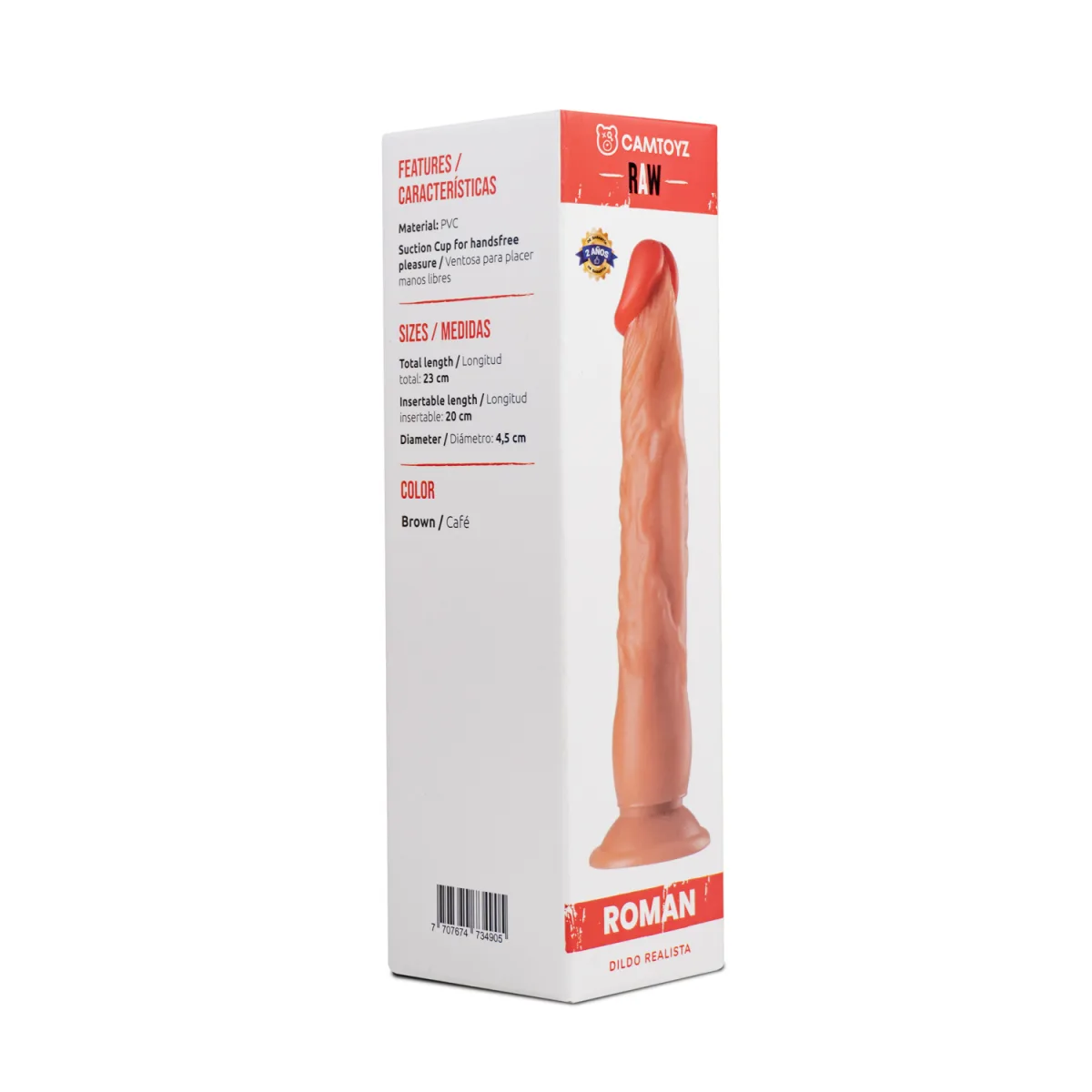 Dildo Realista Roman 23 cm Camtoyz Dildo Realista Roman 23 cm Camtoyz