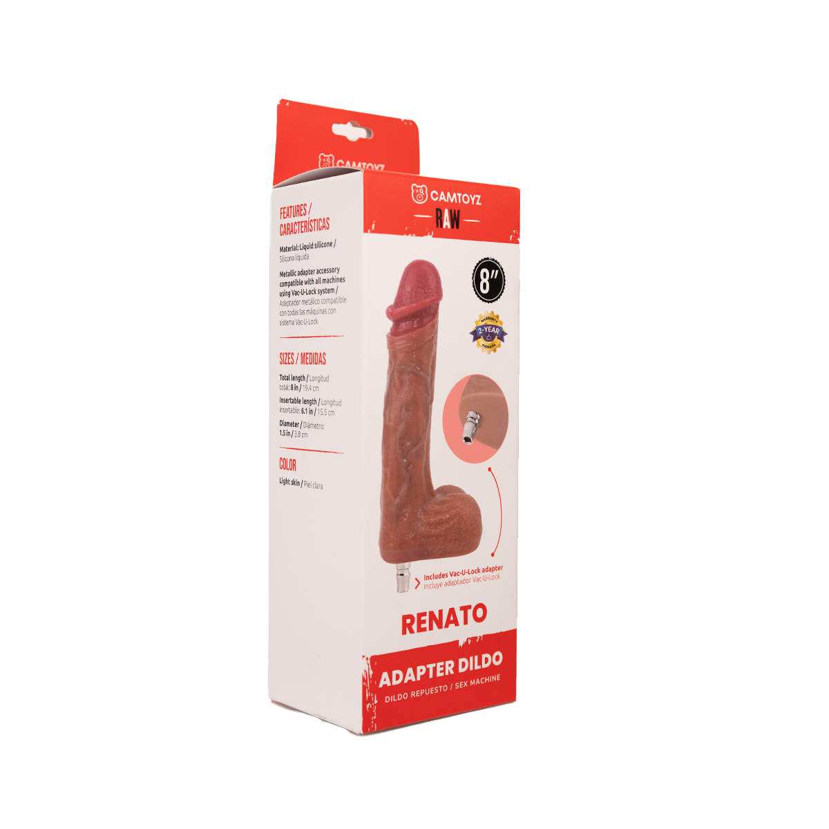 Adaptador Dildo Ultrarealista Renato(Repuesto Sex Machine) Camtoyz (Sin Caja) Adaptador Dildo Ultrarealista Renato(Repuesto Sex Machine) Camtoyz (Sin Caja)