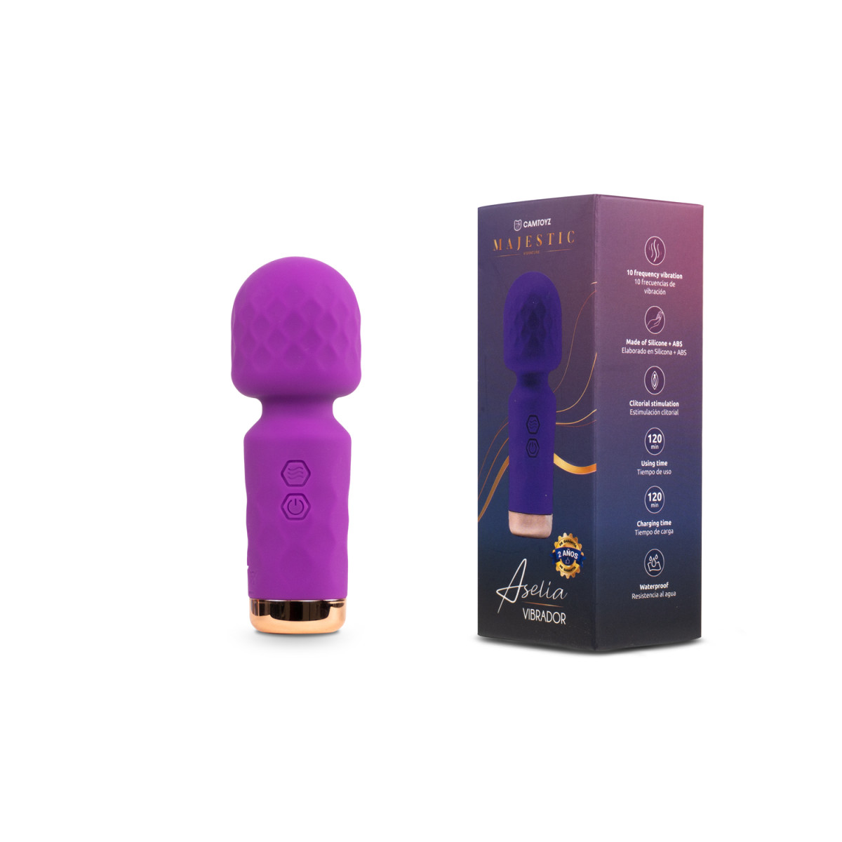 Vibrador Aselia Morado Camtoyz Vibrador Aselia Morado Camtoyz