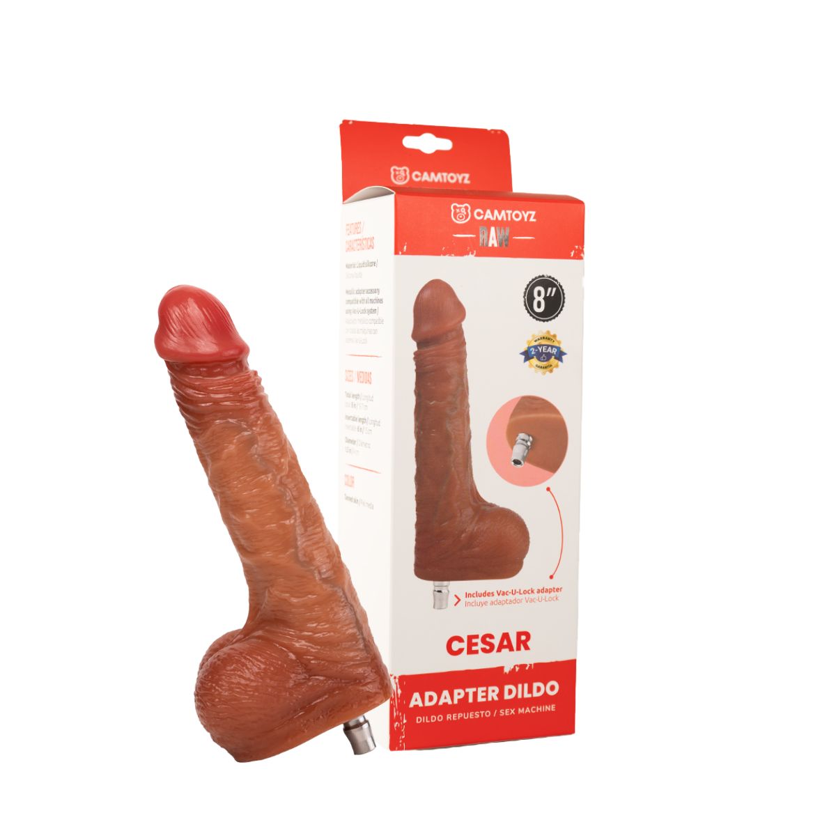 Cesar Dildo Ultrarealista con Adaptador Camtoyz Sex Machine Lovense Cesar Dildo Ultrarealista con Adaptador Camtoyz Sex Machine Lovense
