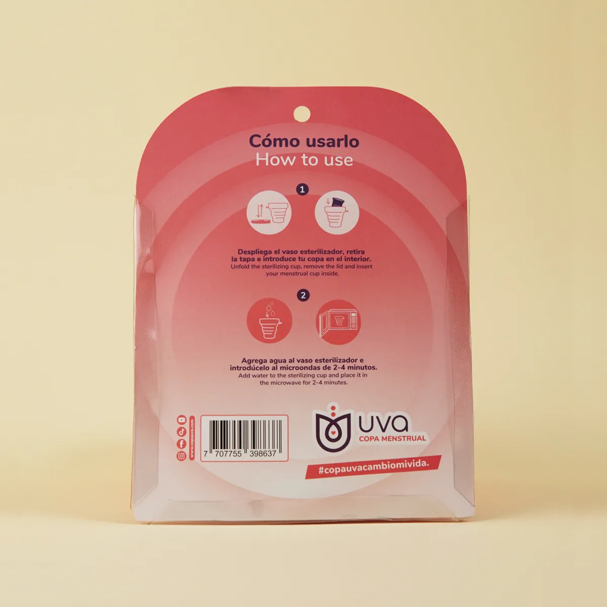 Vaso Esterilizador de Copas UVA Vaso Esterilizador de Copas UVA