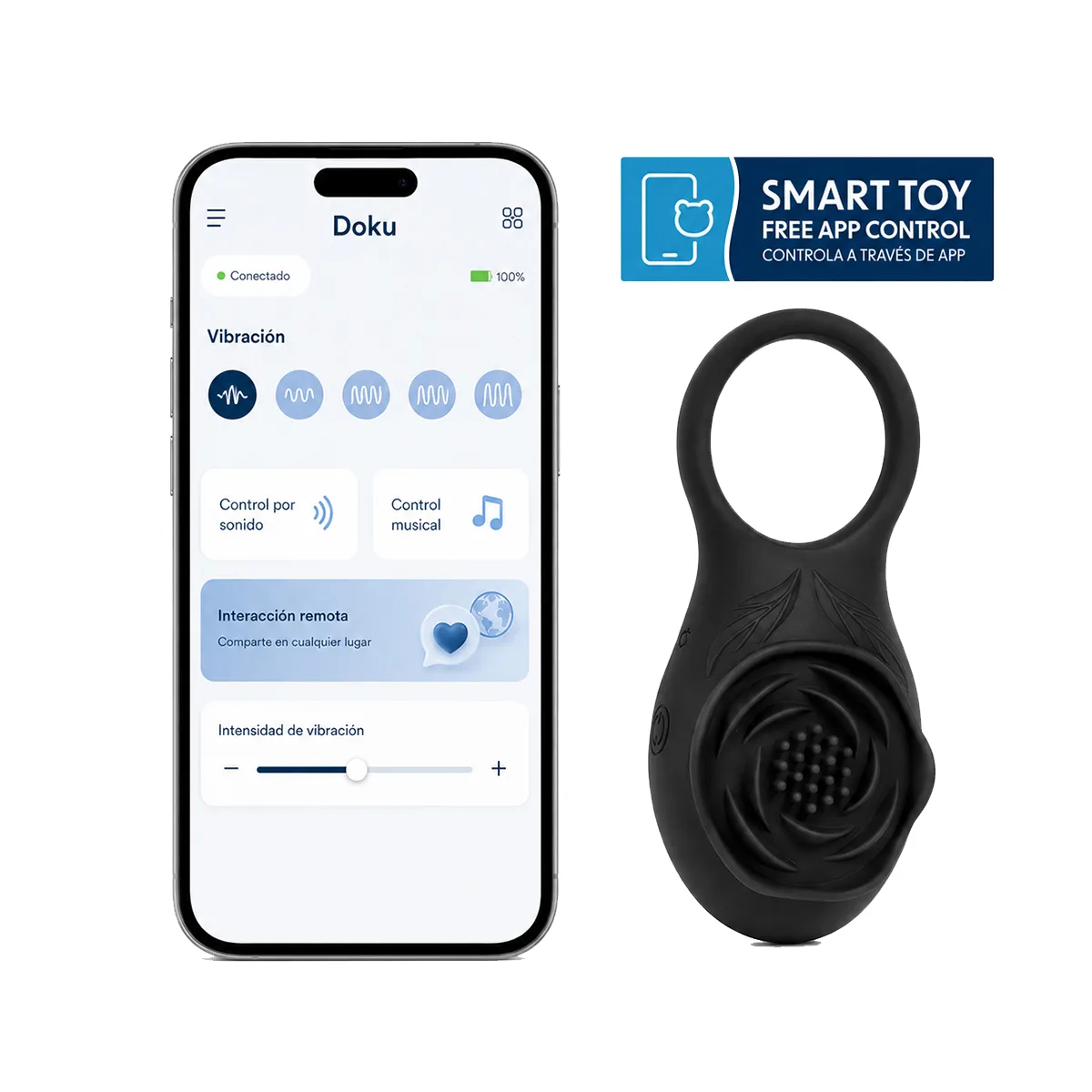 Anillo Vibrador Doku Con App Camtoyz Anillo Vibrador Doku Con App Camtoyz