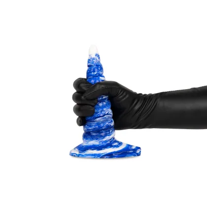 Dildo Grammos Blanco y azul (Sin Caja) 20 cm