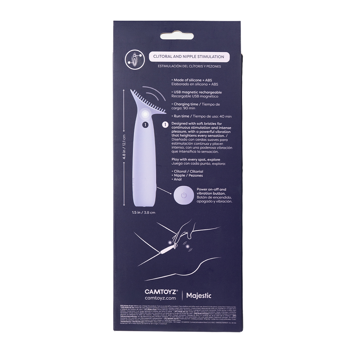 Teesy Vibrador de Clítoris y Pezones Camtoyz Teesy Vibrador de Clítoris y Pezones Camtoyz