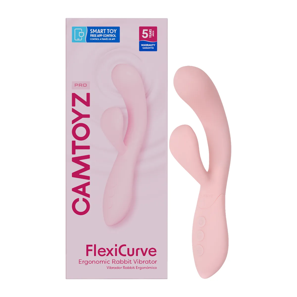 FlexiCurve Vibrador Rabbit Ergonómico con App Camtoyz FlexiCurve Vibrador Rabbit Ergonómico con App Camtoyz