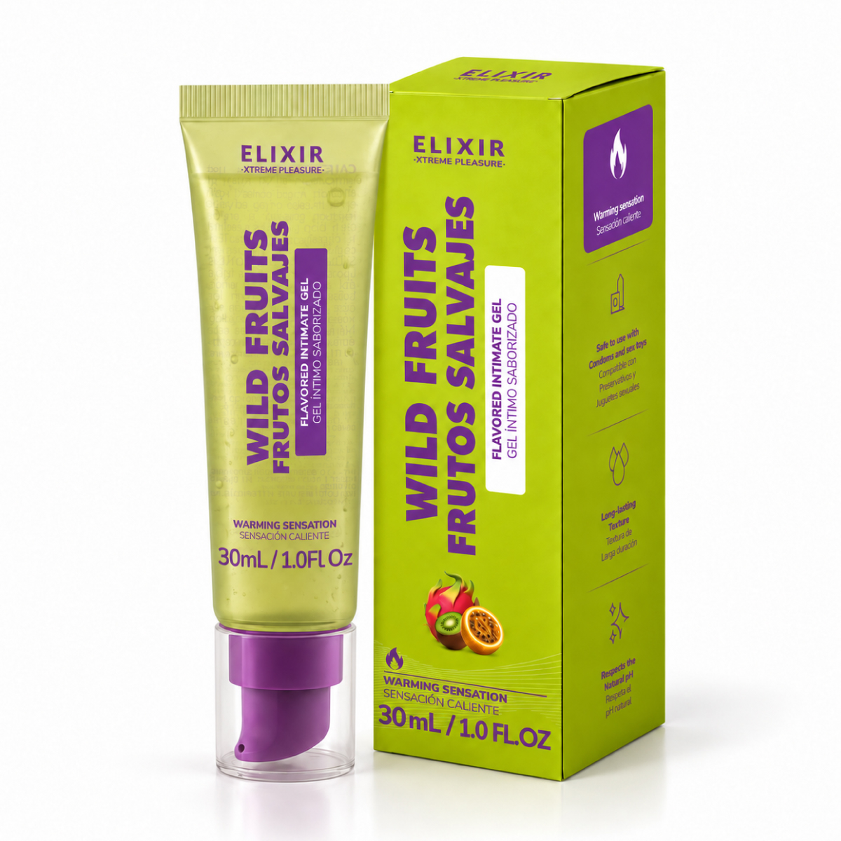 Gel Íntimo Saborizado Frutos salvajes Elixir - Tamaño: 30 ML